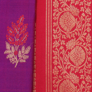 Gadwal Silk Purple Saree