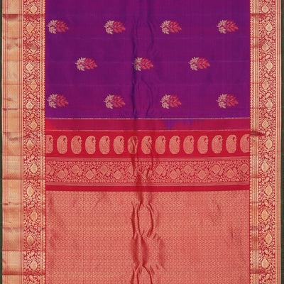 Gadwal Silk Purple Saree