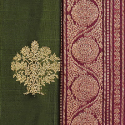 Gadwal Silk Green Saree