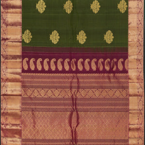 Gadwal Silk Green Saree
