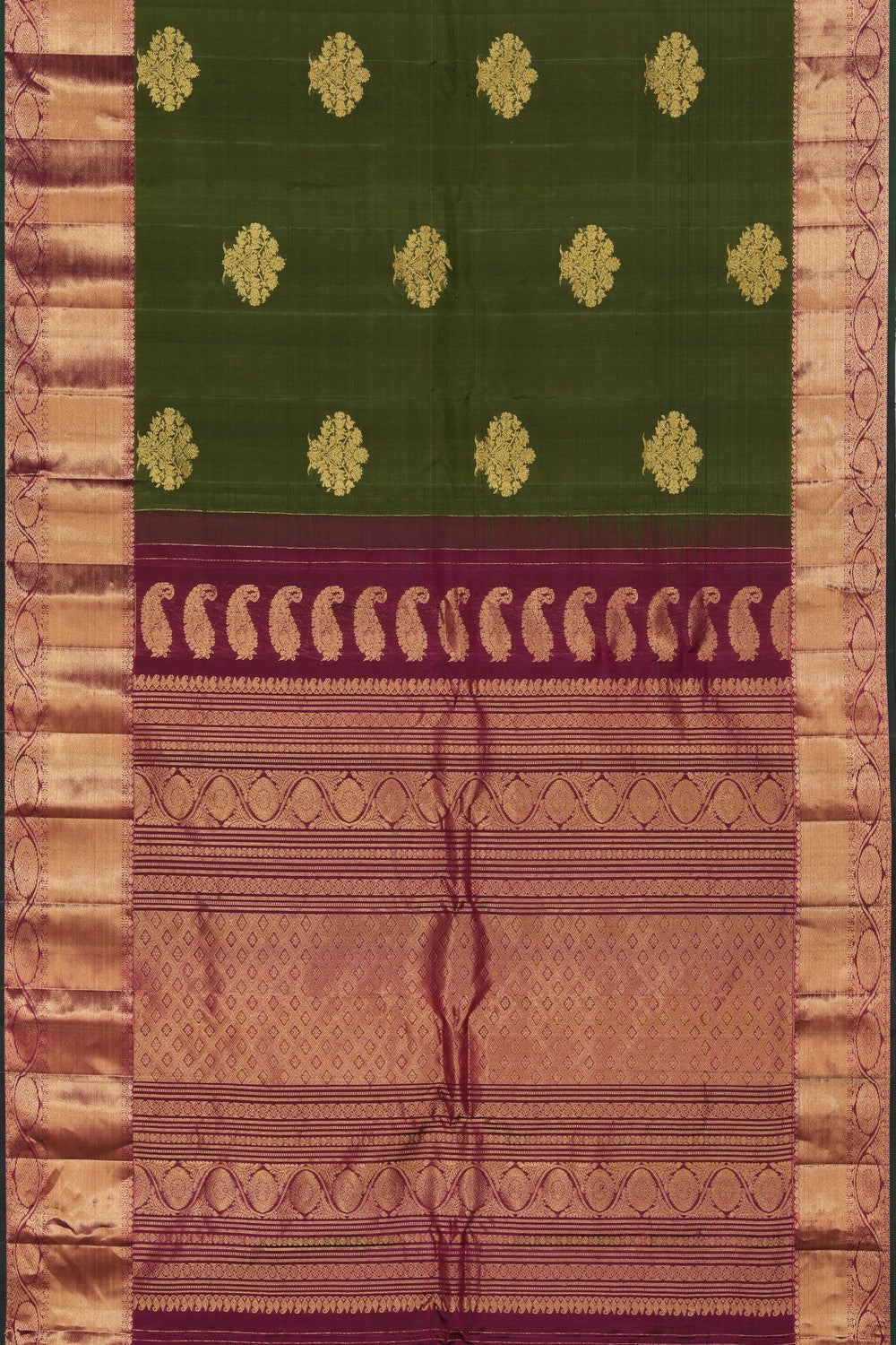 Gadwal Silk Green Saree