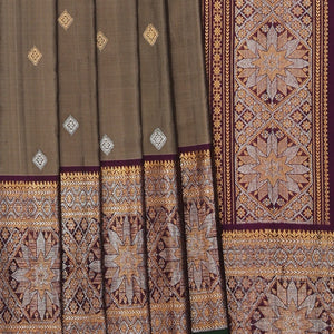 Gadwal Silk Grey Saree