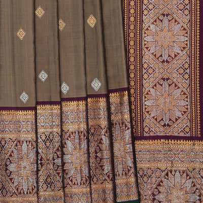 Gadwal Silk Grey Saree
