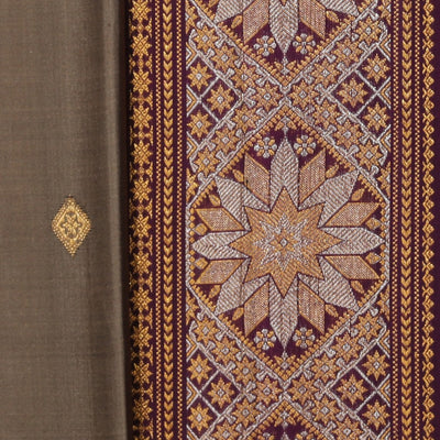 Gadwal Silk Grey Saree