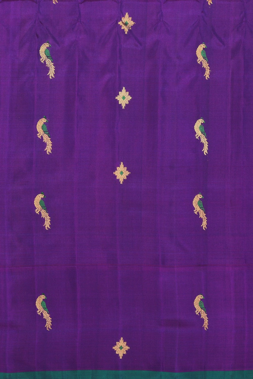 Gadwal Silk Spring Green Saree