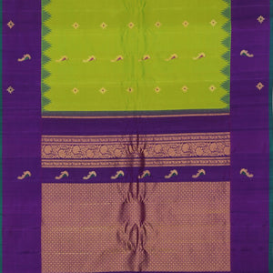 Gadwal Silk Spring Green Saree