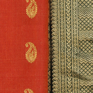 Gadwal Silk Orange Saree
