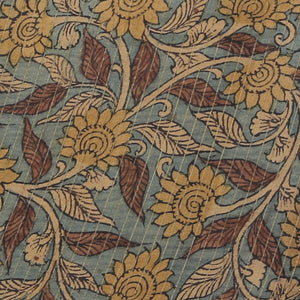 Kalamkari Hand-Painted Tussar Silk Saree
