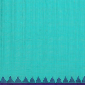 Gadwal Cotton Silk Sea Green Saree