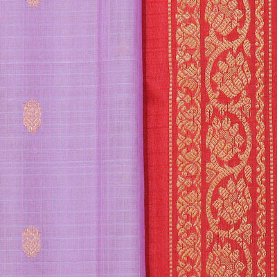 Gadwal Cotton Silk Lavender Purple Saree