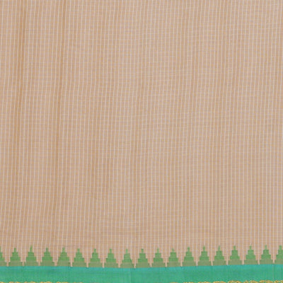 Gadwal Cotton Silk Off-White Saree
