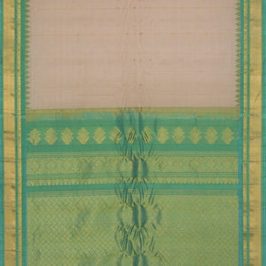 Gadwal Cotton Silk Off-White Saree