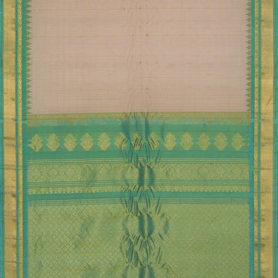 Gadwal Cotton Silk Off-White Saree