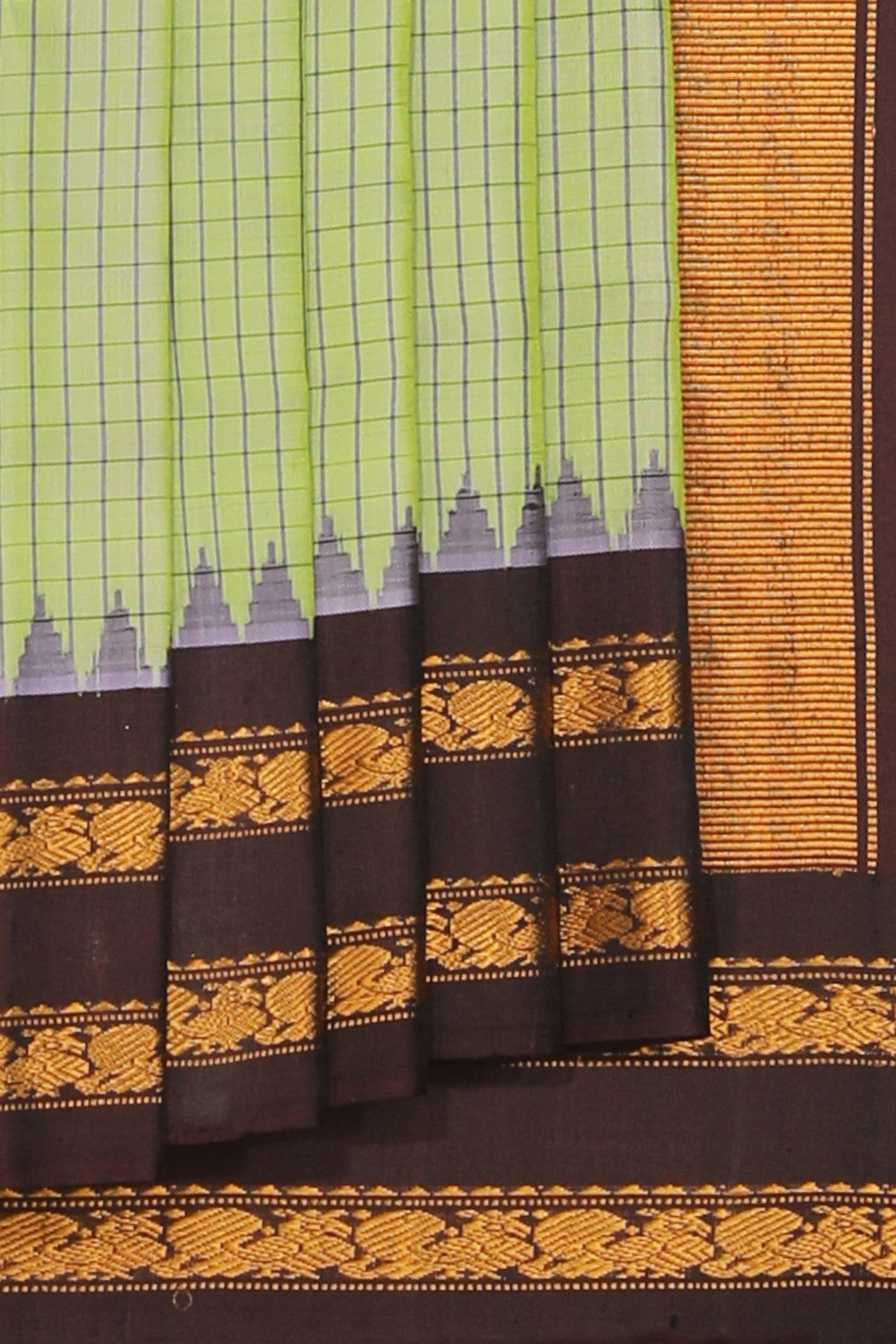 Gadwal Silk Sea Green Saree