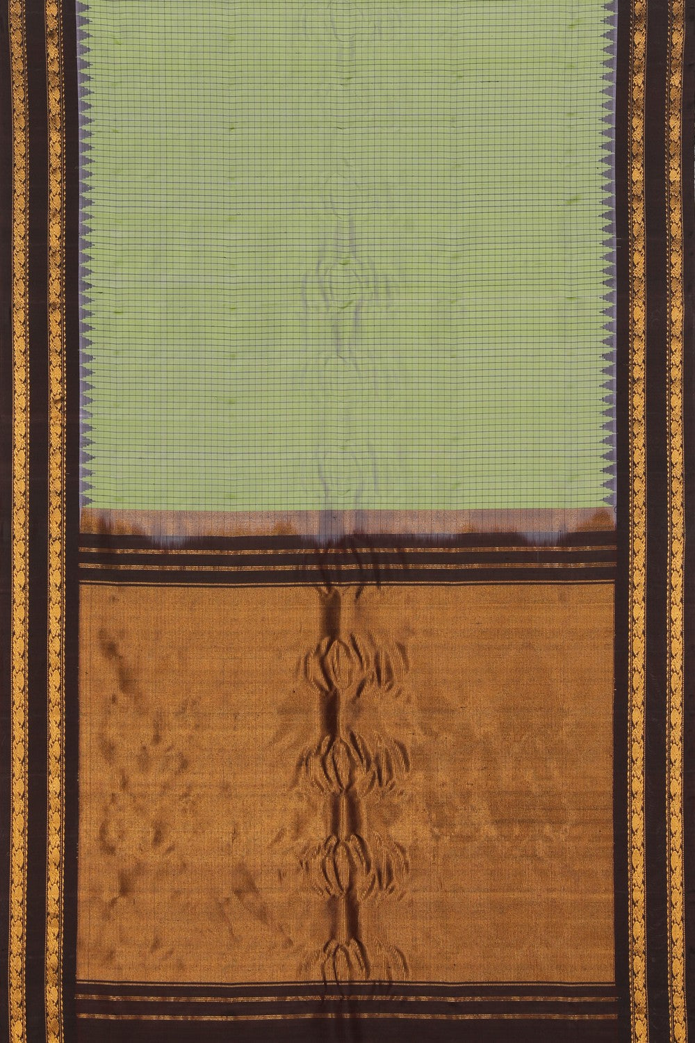 Gadwal Silk Sea Green Saree