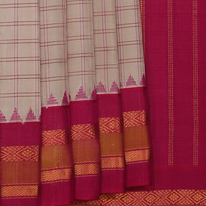 Gadwal Silk Beige Saree