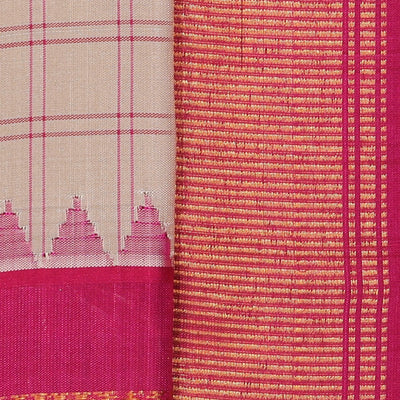 Gadwal Silk Beige Saree