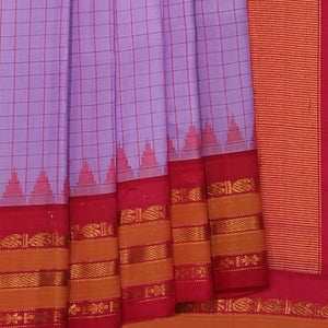 Gadwal Silk Purple Saree