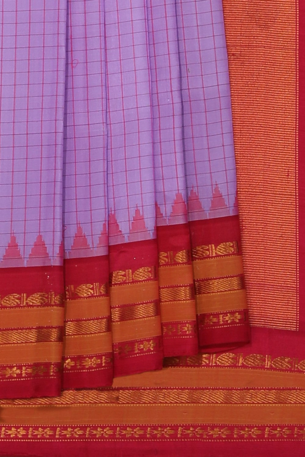 Gadwal Silk Purple Saree