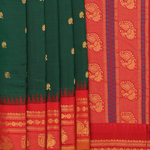 Gadwal Silk Green Saree
