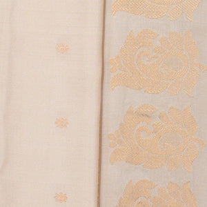 Gadwal Silk Off-White Saree