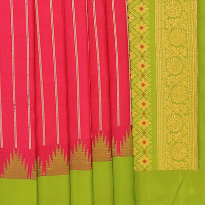 Gadwal Silk Pink Saree