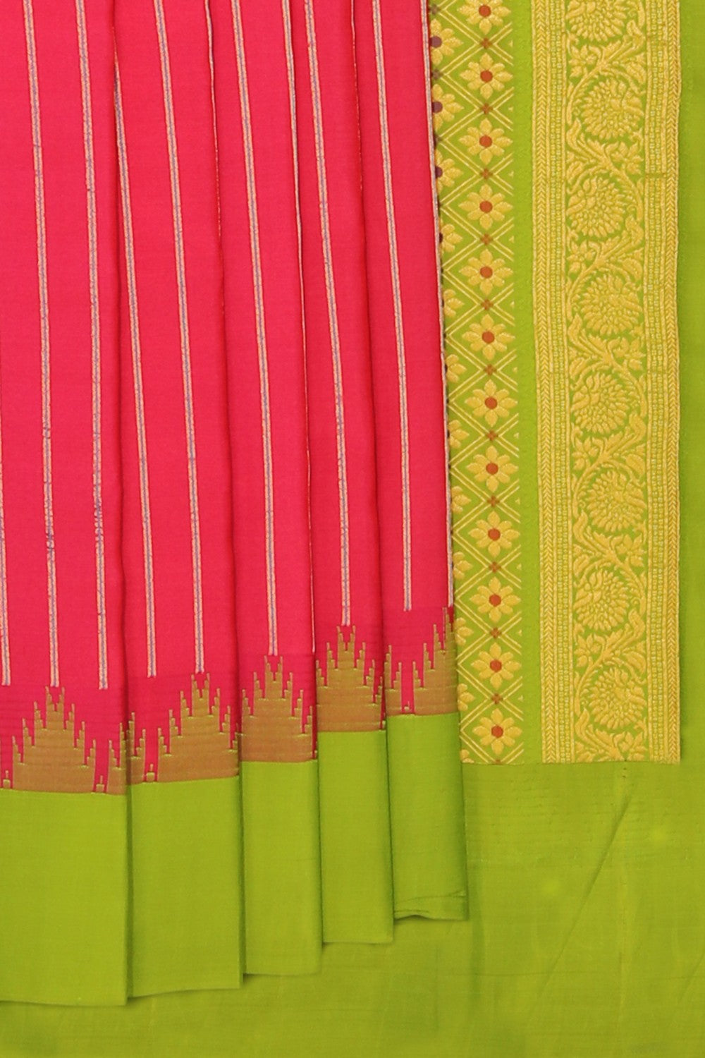 Gadwal Silk Pink Saree