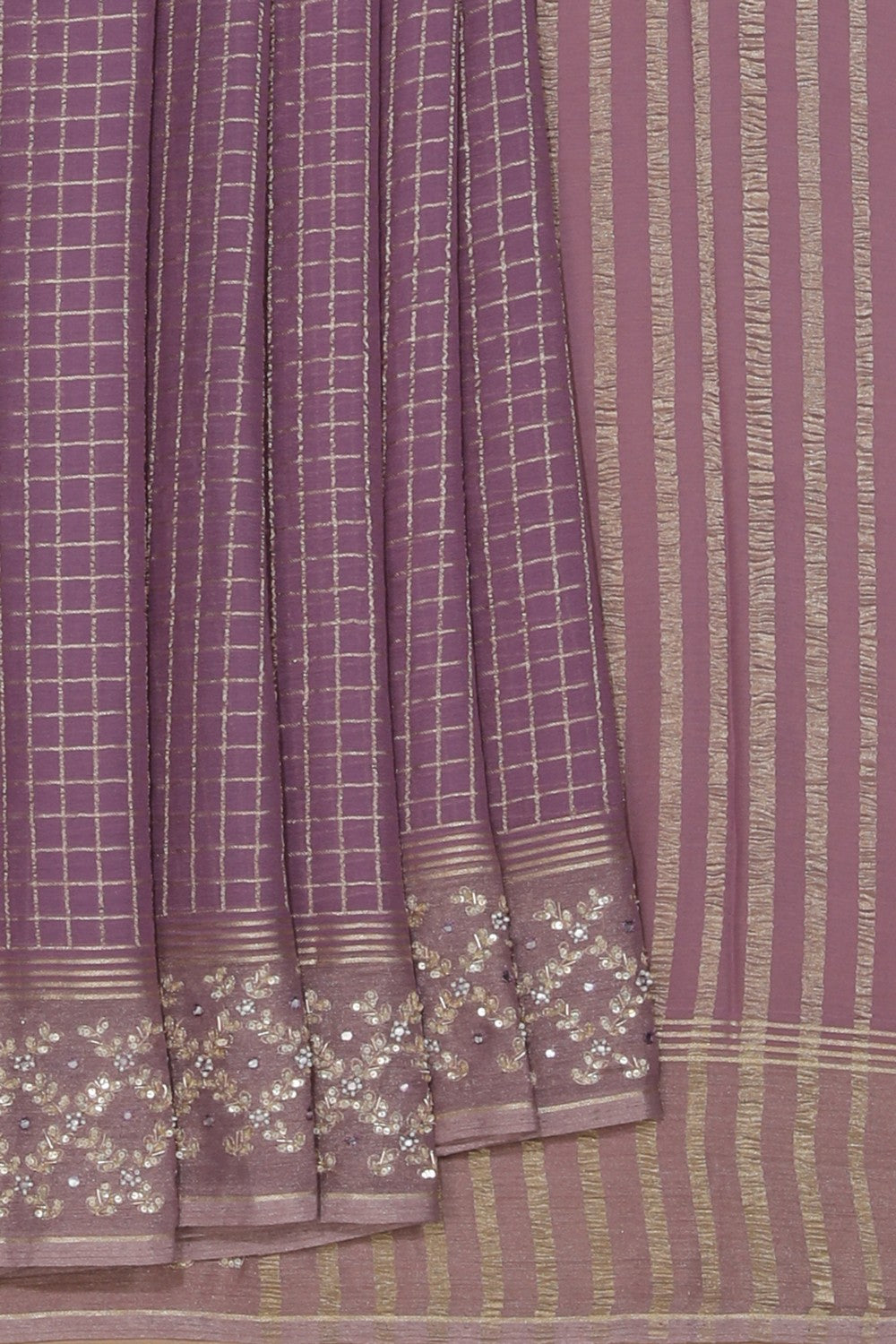 Georgette Purple Saree