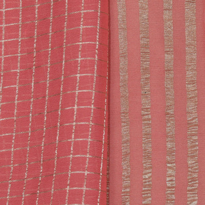 Georgette Peach Saree