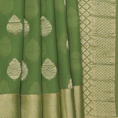 Georgette Sage Green Saree
