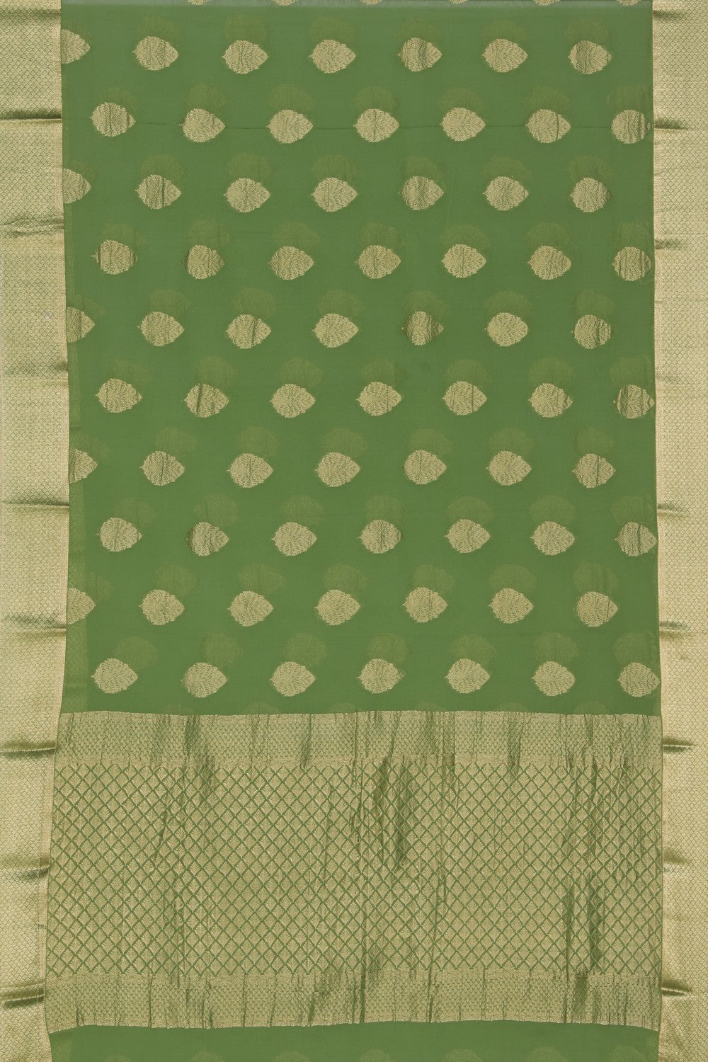 Georgette Sage Green Saree