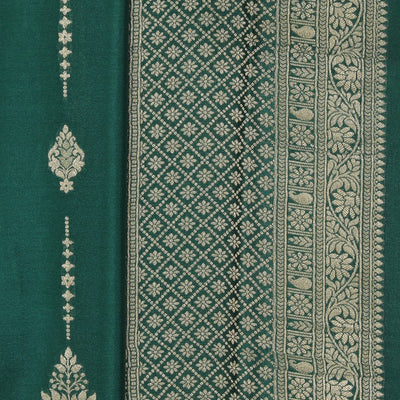 Crepe Green Saree