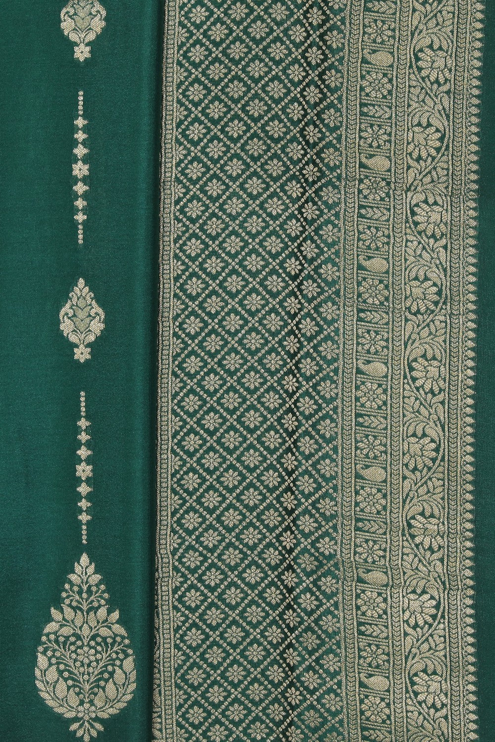 Crepe Green Saree