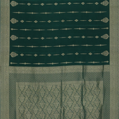 Crepe Green Saree