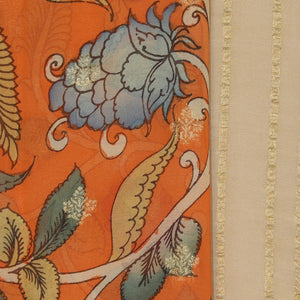 Georgette Orange Saree