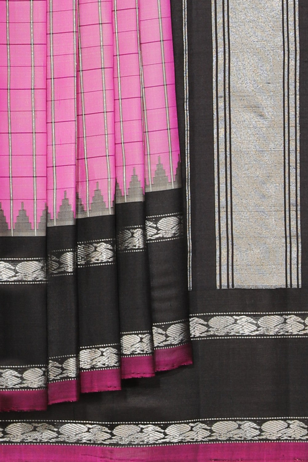 Gadwal Silk Pink Saree