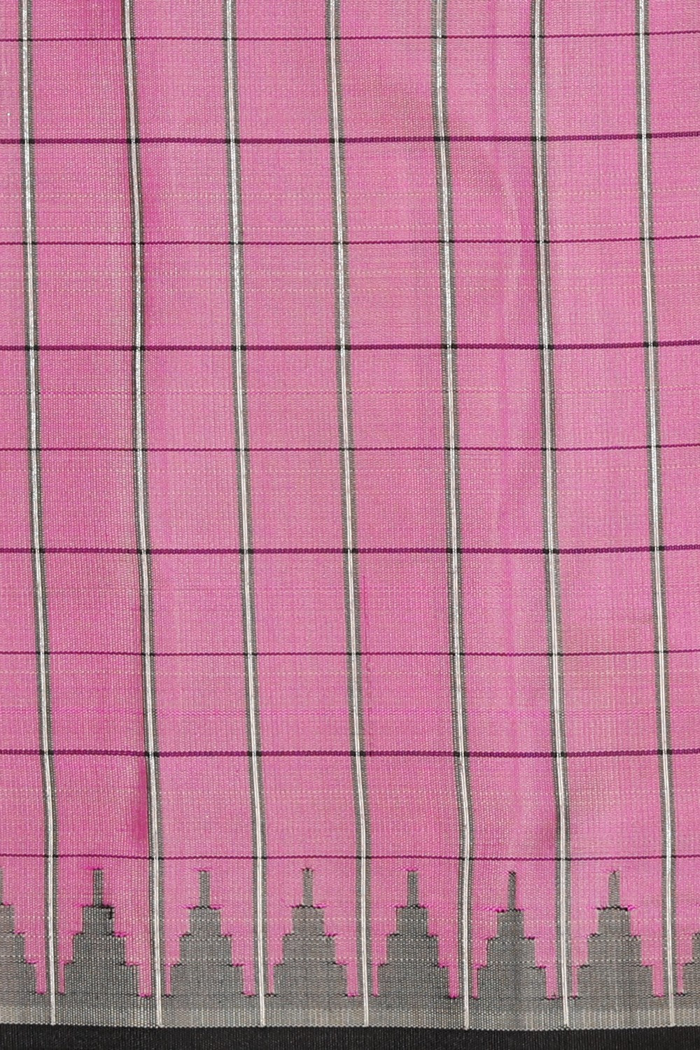 Gadwal Silk Pink Saree