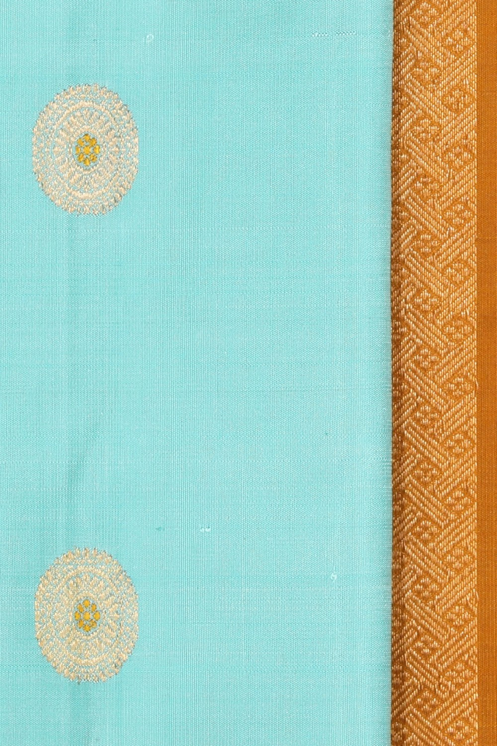 Gadwal Silk Turquoise Blue Saree