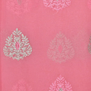 Crepe Pink Saree