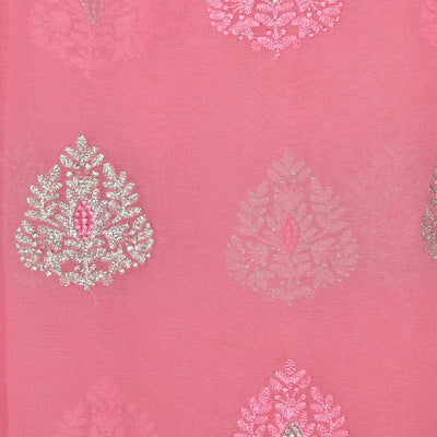 Crepe Pink Saree