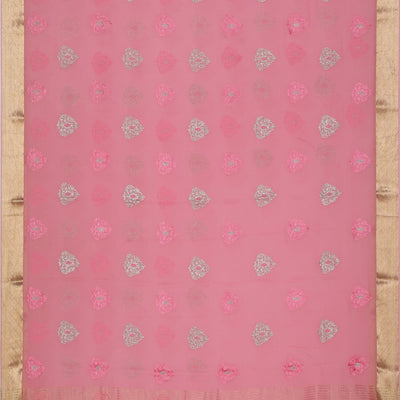 Crepe Pink Saree