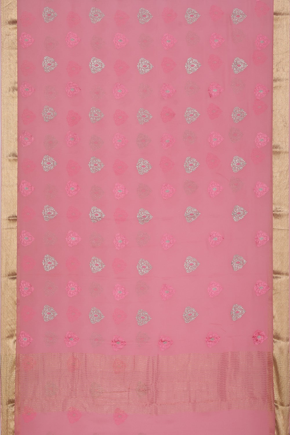 Crepe Pink Saree