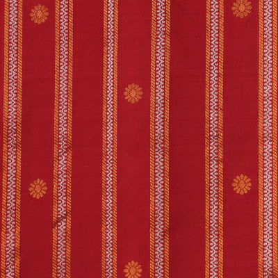 Gadwal Silk Red Saree