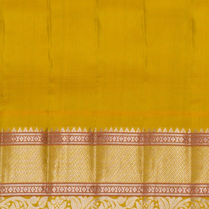 Gadwal Silk Kattam Blue Saree