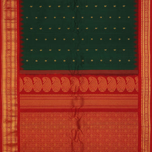 Gadwal Green Saree