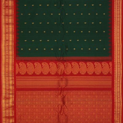 Gadwal Green Saree