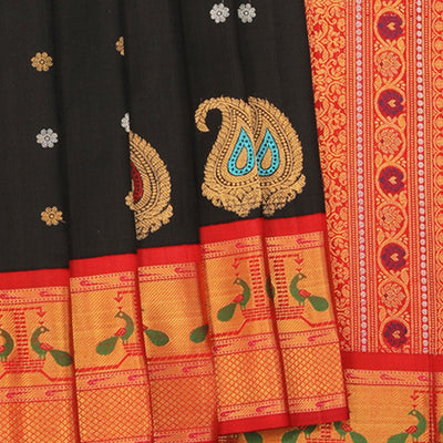 Gadwal Black Saree