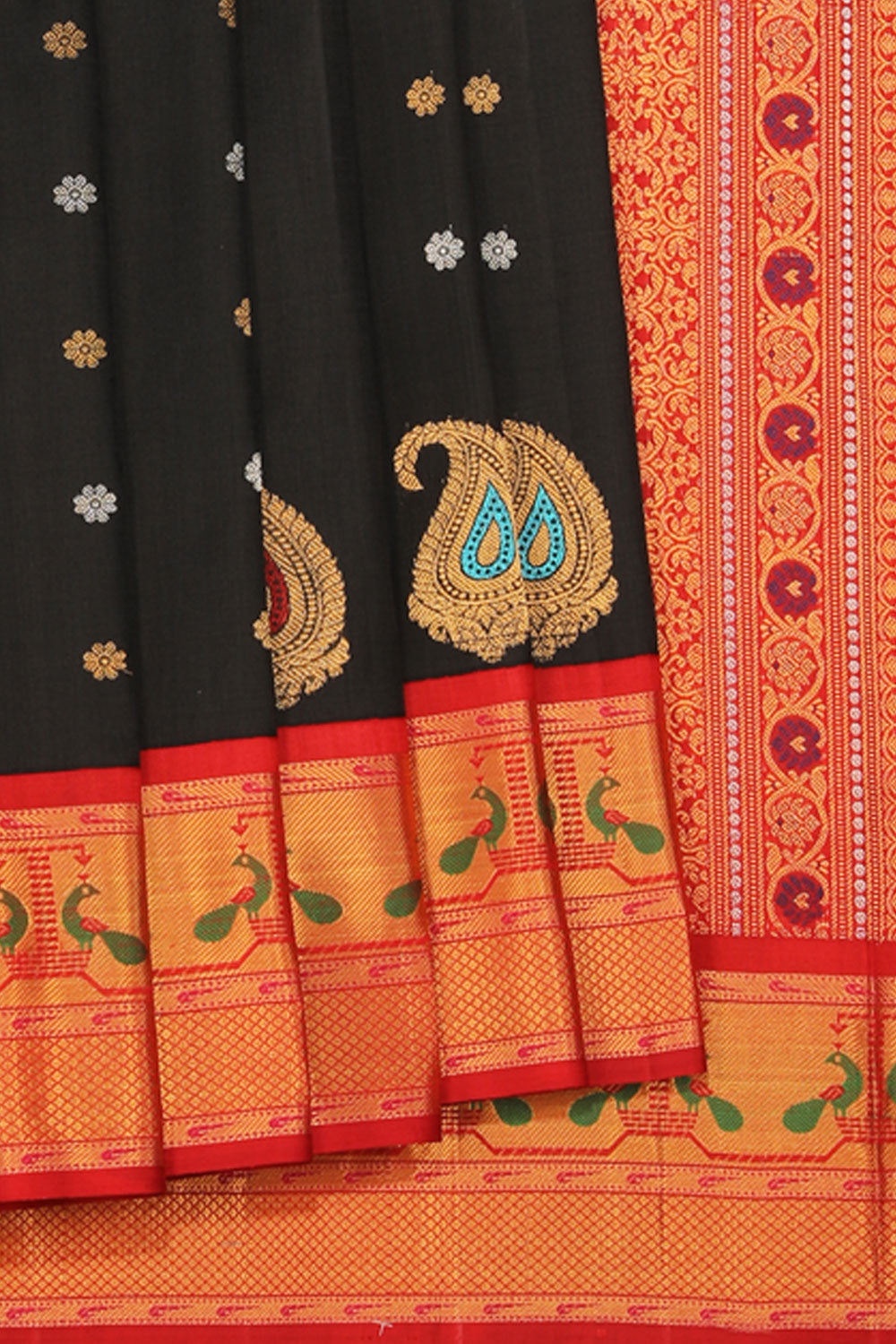 Gadwal Black Saree