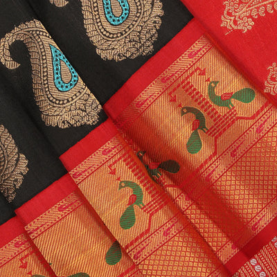 Gadwal Black Saree
