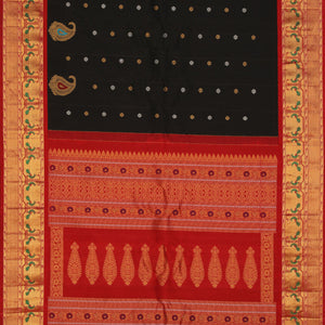 Gadwal Black Saree